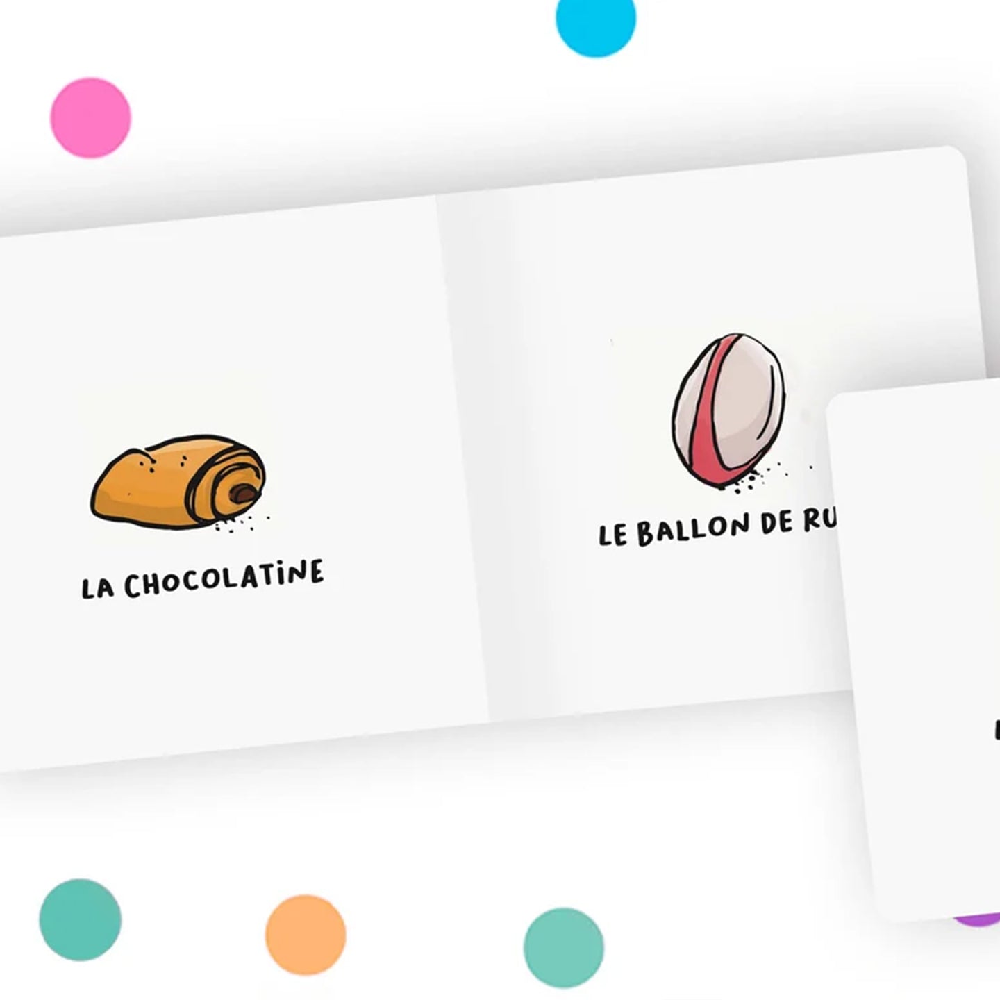Illustration colorée d'un imagier sur la ville de Toulouse