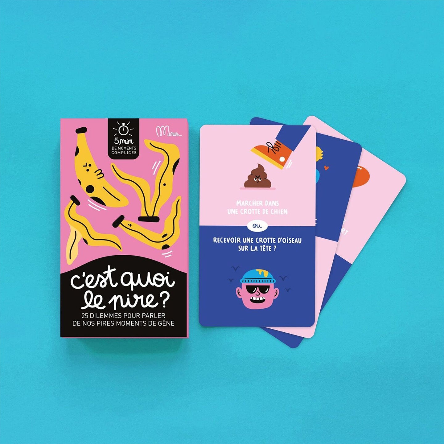 Couverture du jeu de débats avec illustrations colorées