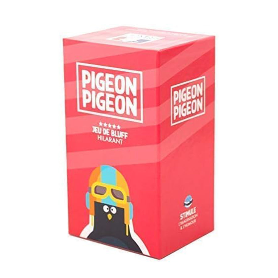 Boîte du jeu Pigeon Pigeon avec illustrations humoristiques