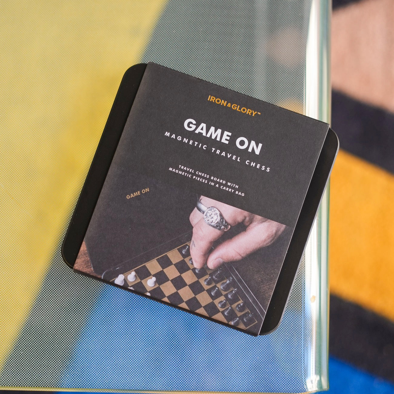 Mini jeu d'échec magnétique avec pions en velours