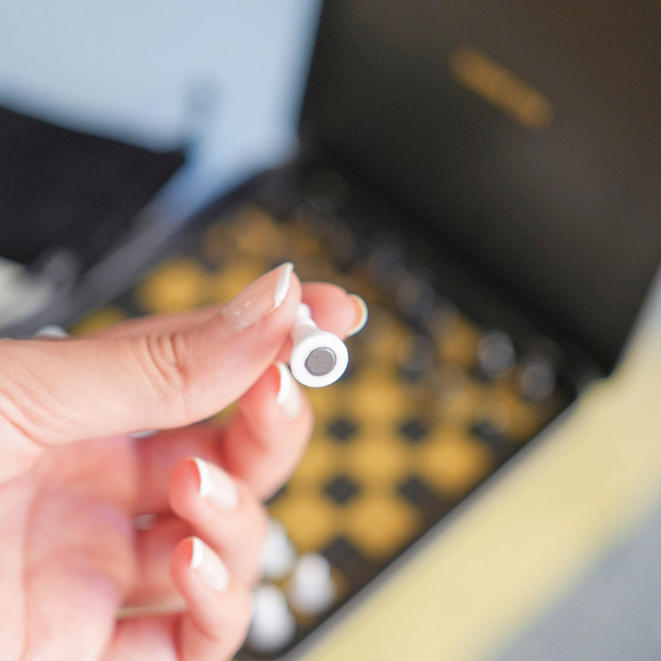 Mini jeu d'échec magnétique avec pions en velours