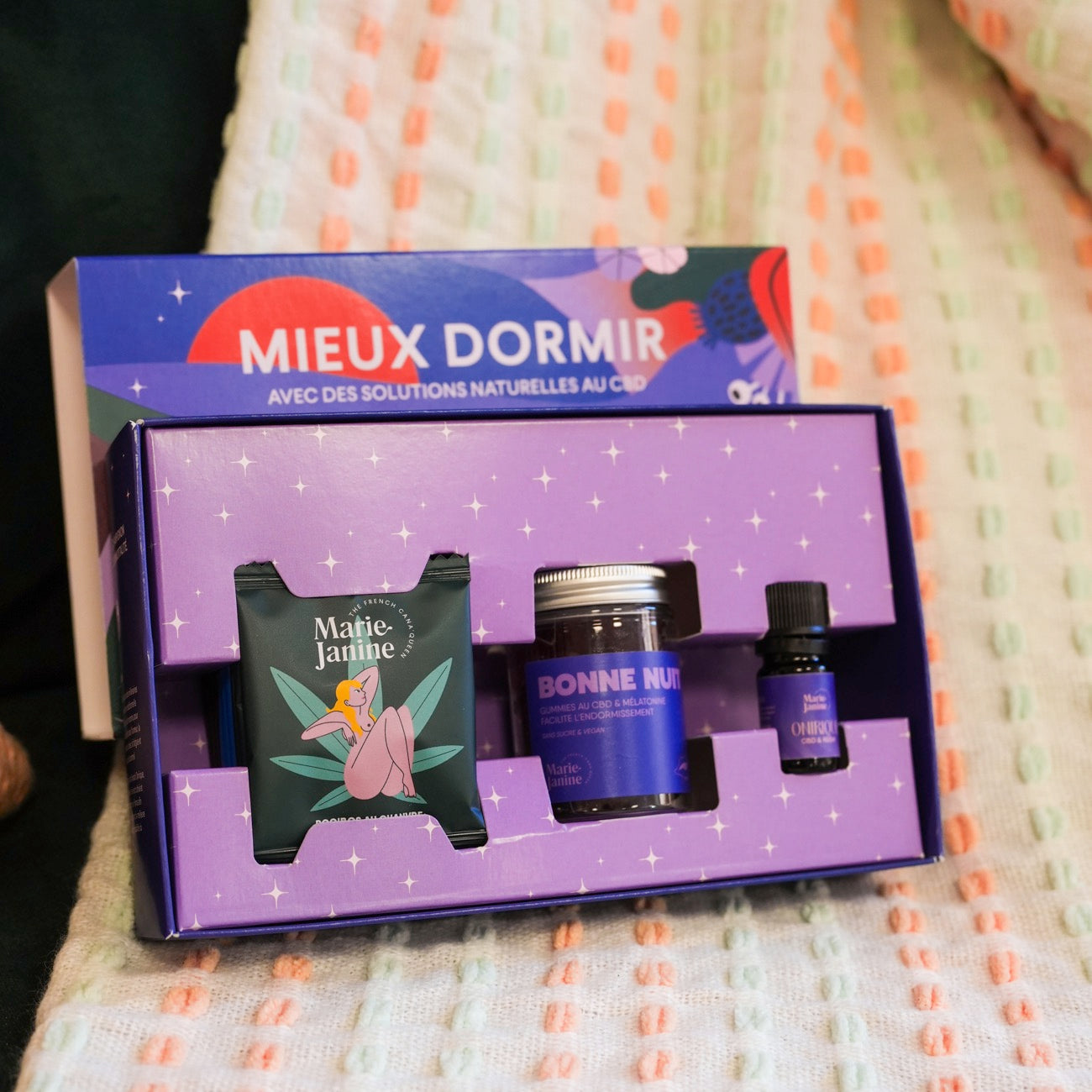 Coffret CBD avec bonbons pour un sommeil apaisant