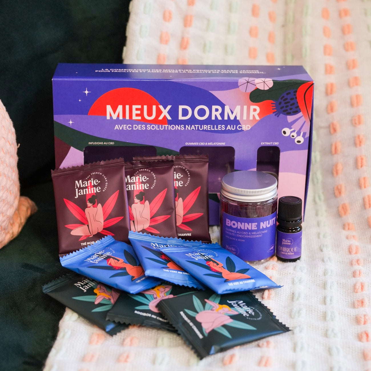 Coffret CBD avec bonbons pour un sommeil apaisant