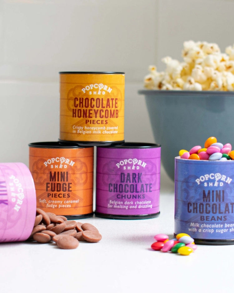 Kit de pop corn avec garnitures colorées et emballage attrayant