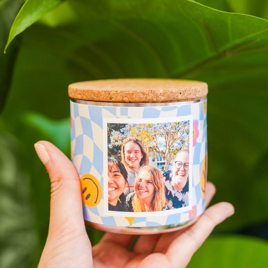 Kit à planter avec photo personnalisée et graines colorées