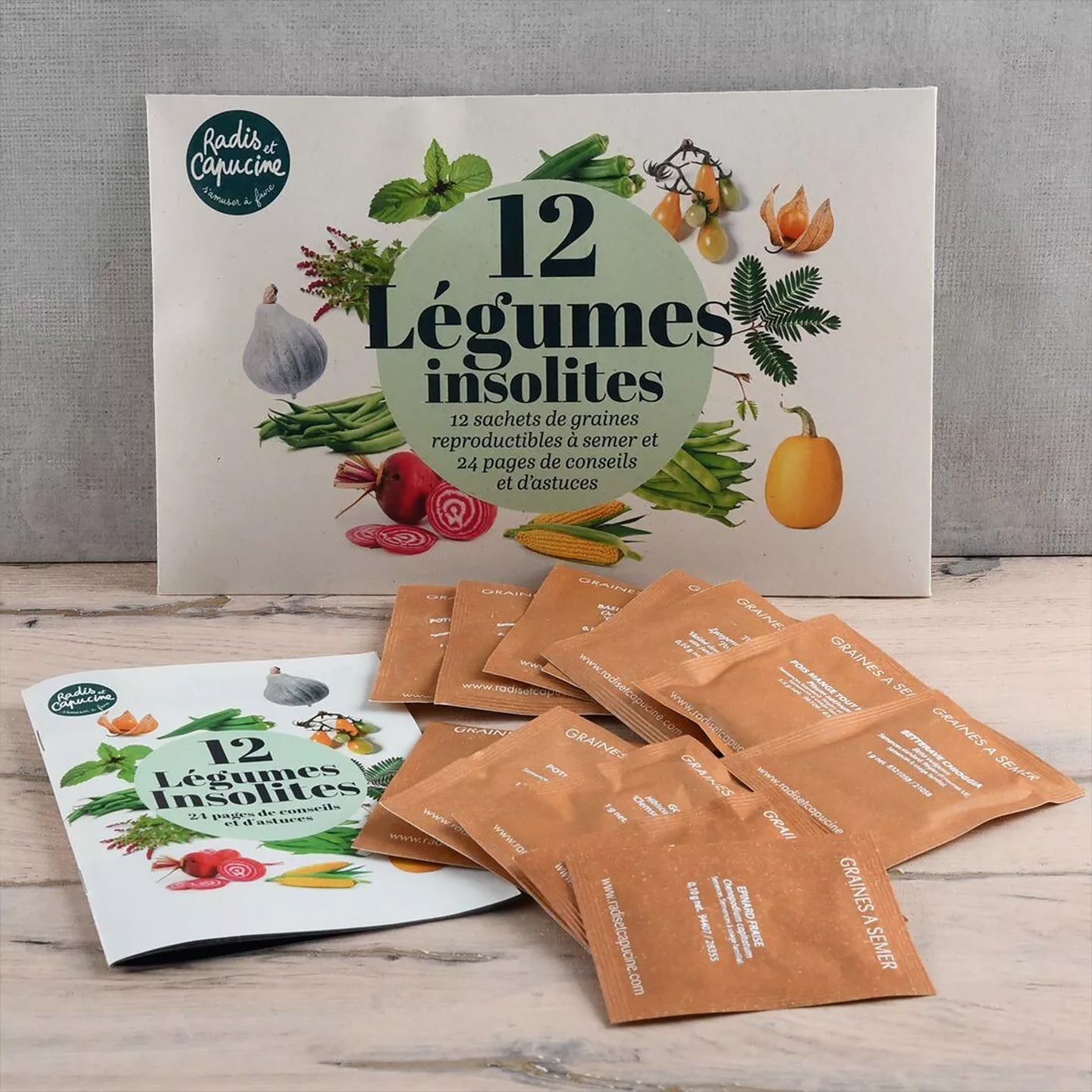 Coffret de 12 sachets de graines de légumes variés