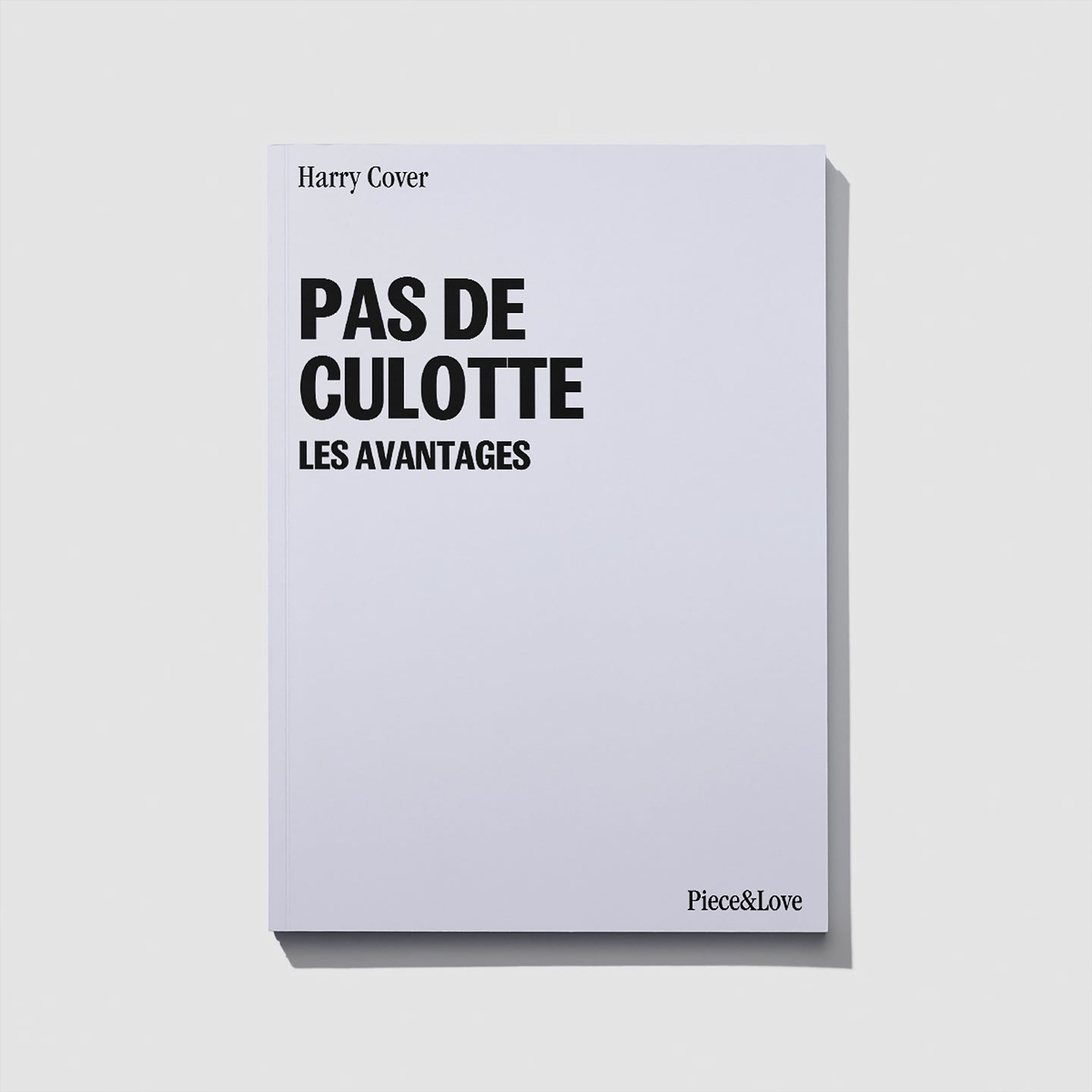 Carnet vierge avec couverture illustrée et texte humoristique
