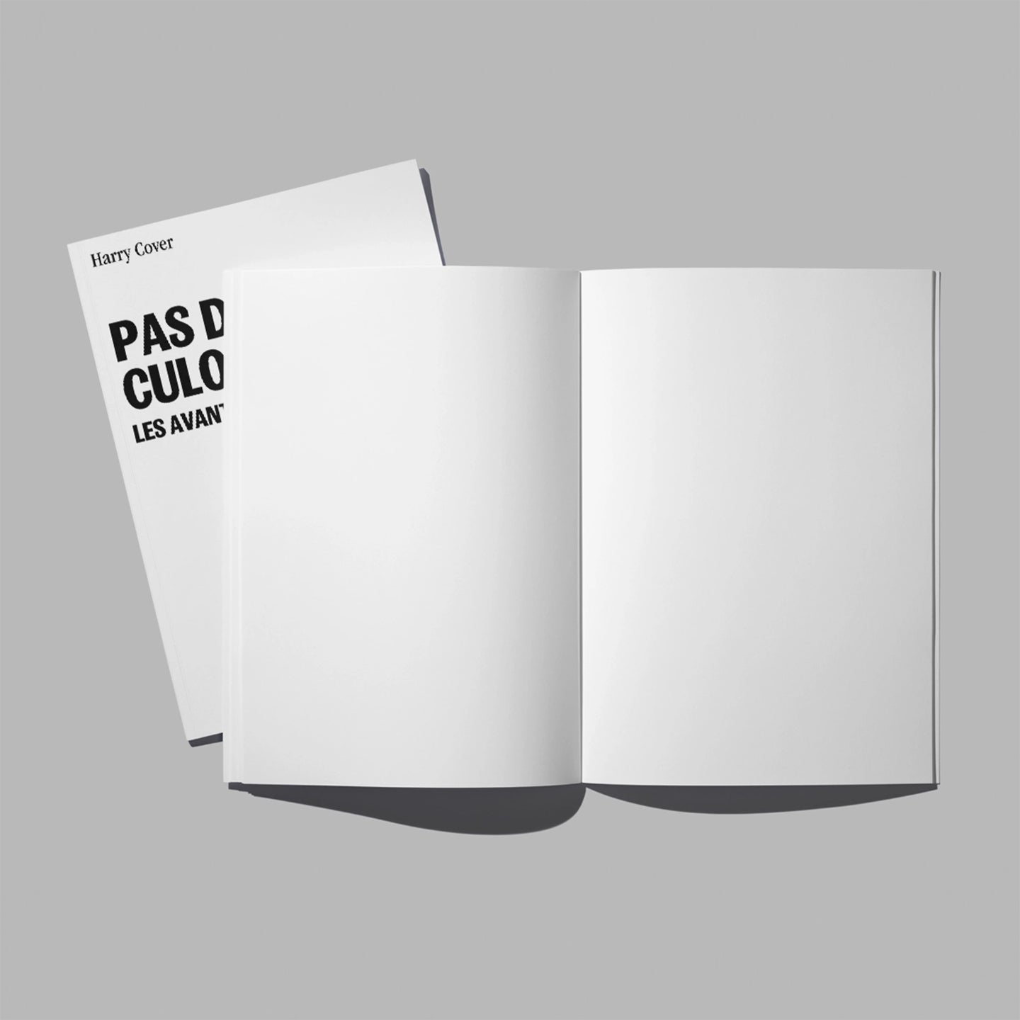 Carnet vierge avec couverture illustrée et texte humoristique