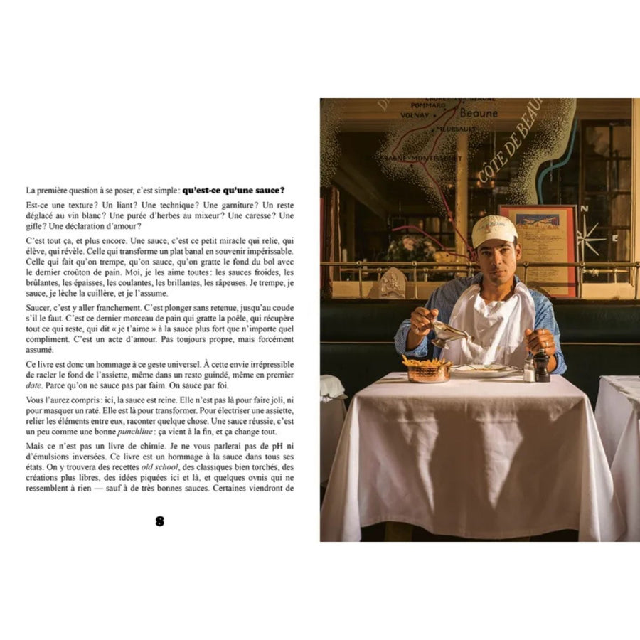 Couverture du livre avec une illustration de sauces variées