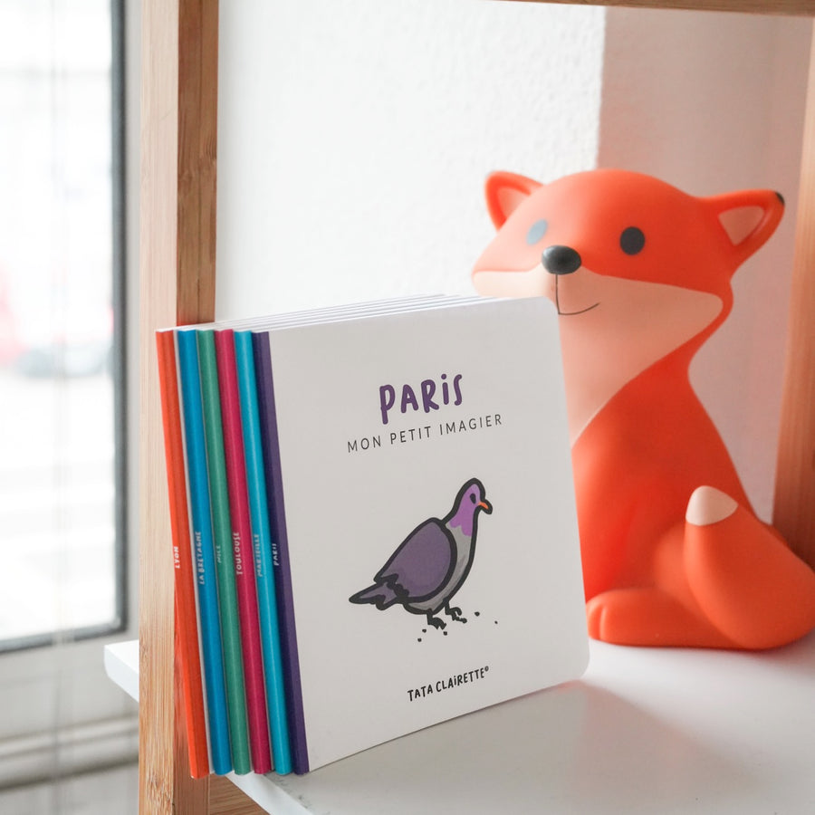 Livre imagier sur les villes avec illustrations colorées