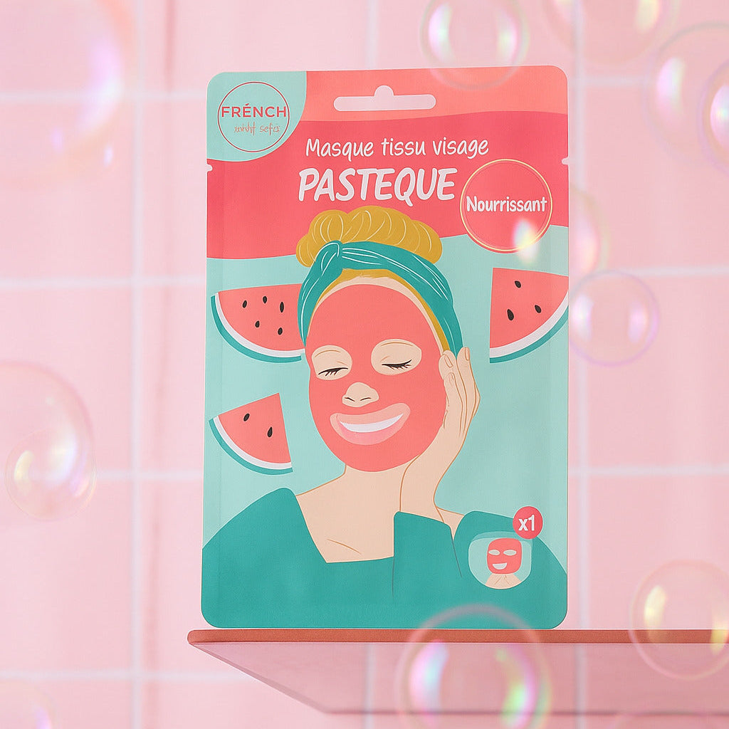 Masque nourrissant à la pastèque avec texture crémeuse