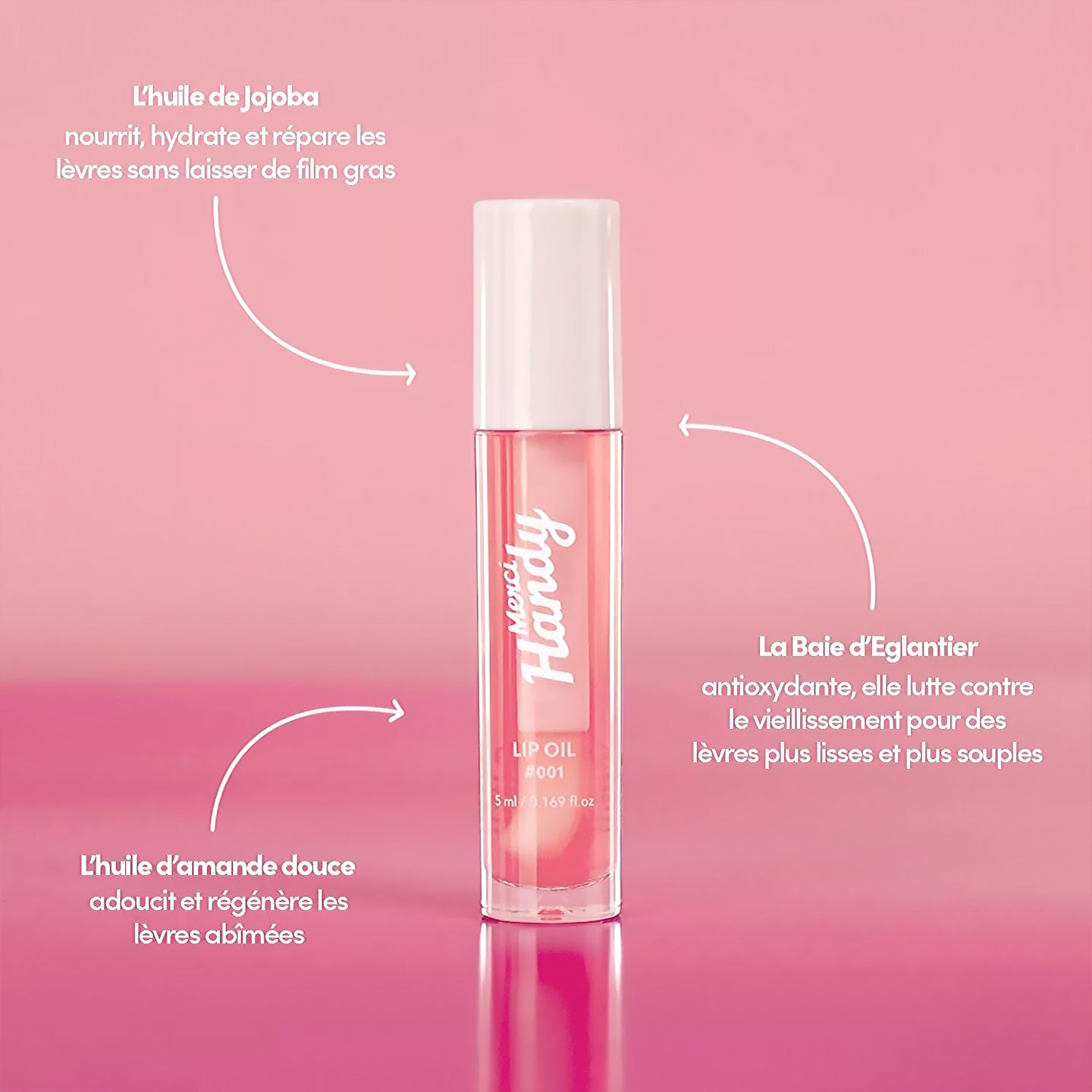 Coffret Lip Glow avec brosse exfoliante et baume à lèvres