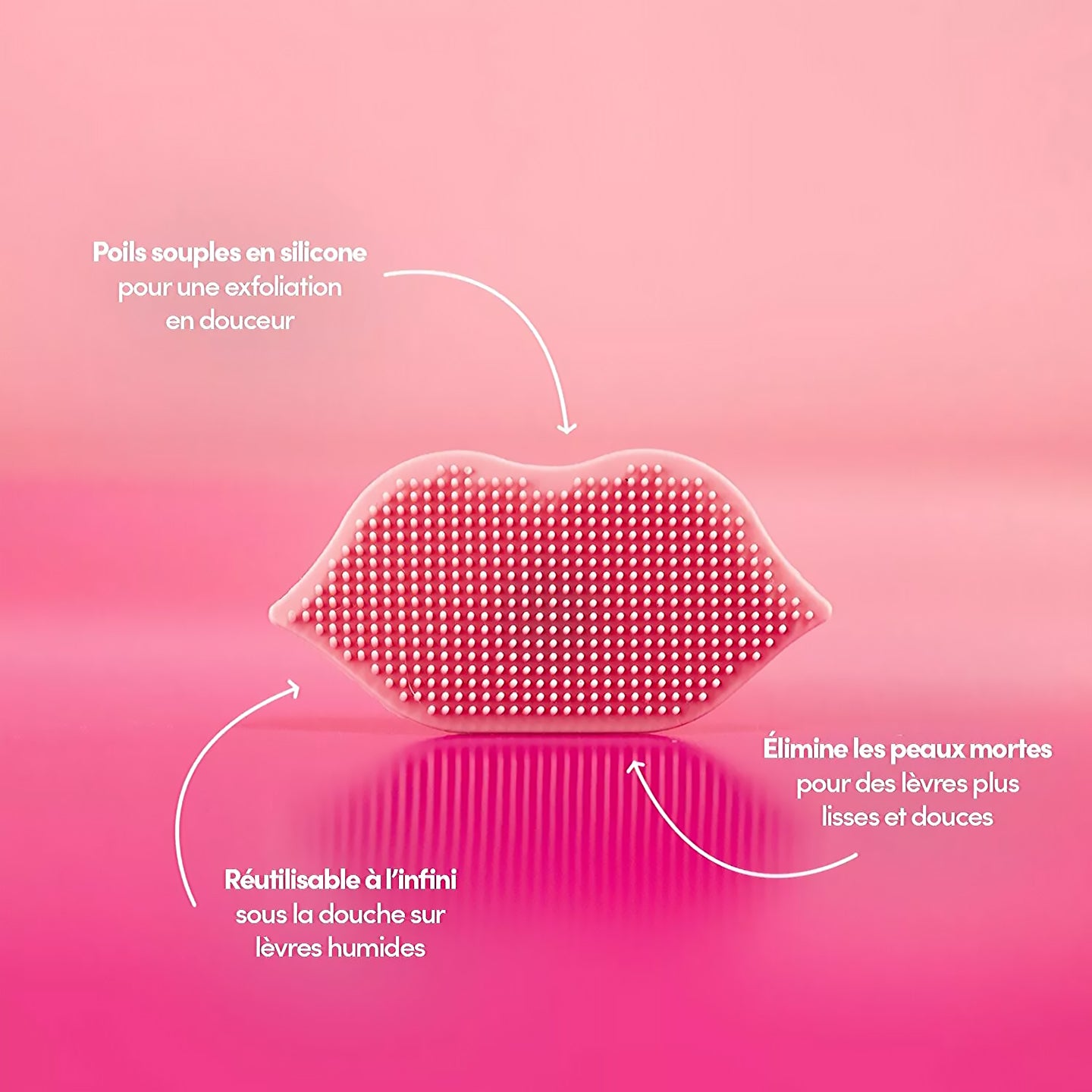 Coffret Lip Glow avec brosse exfoliante et baume à lèvres