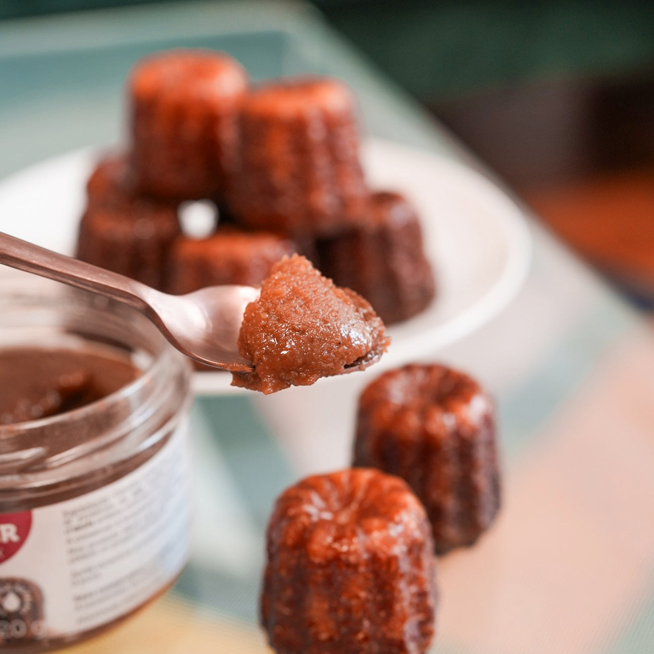 Pâte à tartiner aux canelés avec texture crémeuse
