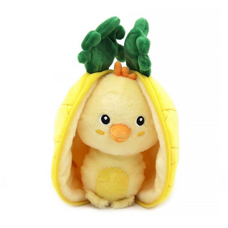 Peluche Nuggets le Poussin vue de face avec texture douce