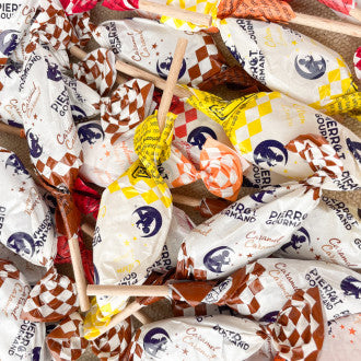Sucettes colorées Pierrot Gourmand en forme de pinata