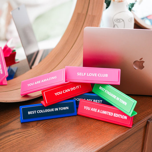 Plaque de bureau personnalisée avec un design humoristique