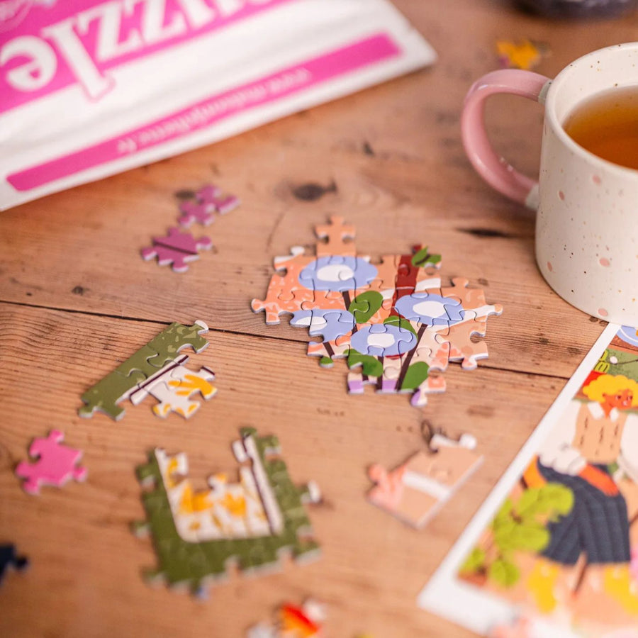 Puzzle Les copines de 1000 pièces, vue en détail des pièces