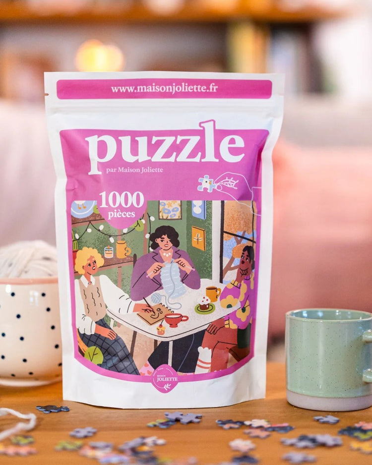 Puzzle Les copines de 1000 pièces, vue en détail des pièces