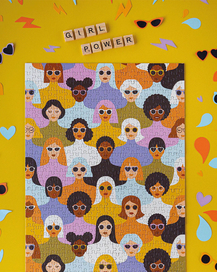 Puzzle de 500 pièces représentant des femmes diverses.