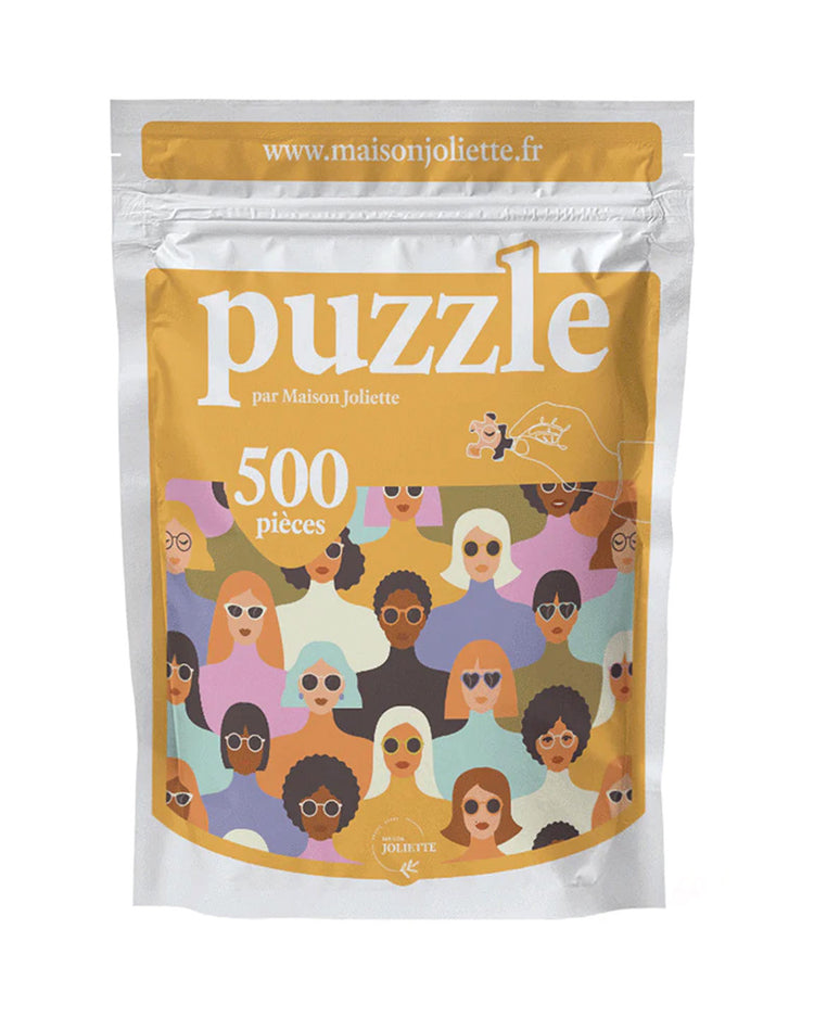 Puzzle de 500 pièces représentant des femmes diverses.