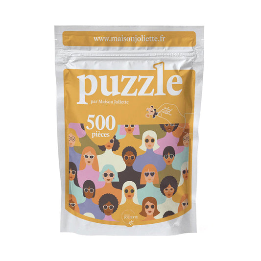 Puzzle de 500 pièces représentant des femmes diverses.
