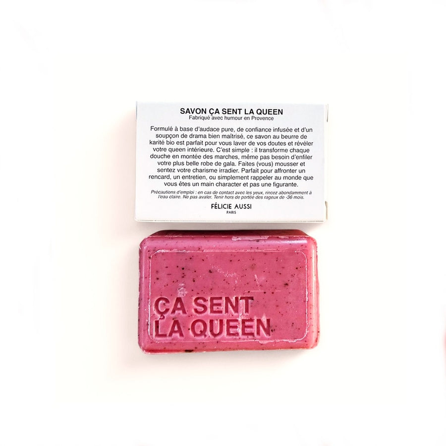 Savon artisanal à la vigne rouge, texture marbrée élégante