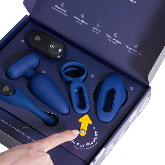 Coffret de vibromasseurs pour couple avec texture douce