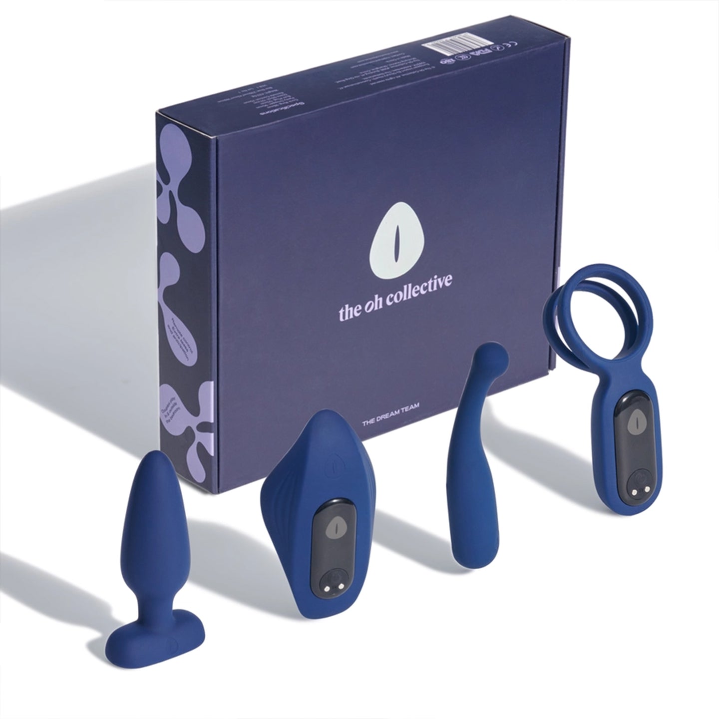 Coffret de vibromasseurs pour couple avec divers jouets intimes.