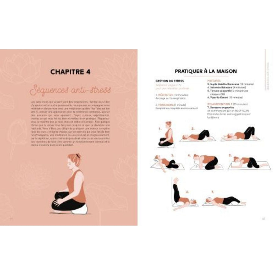 Couverture du livre sur la gestion du stress, design apaisant