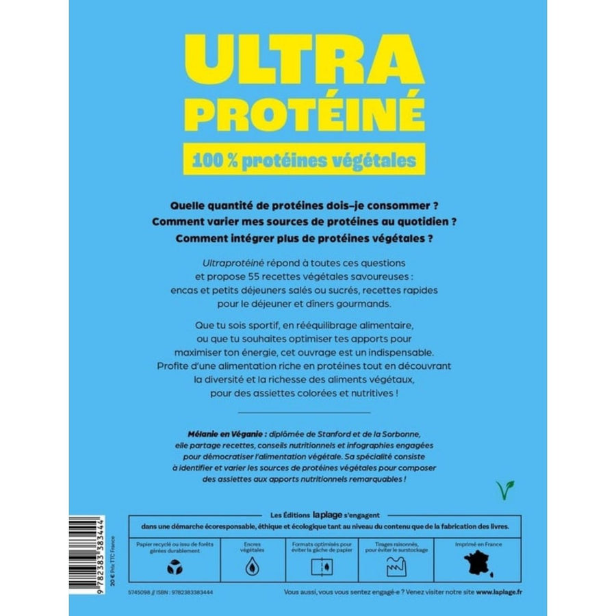 Couverture du livre Ultra Protéiné avec des illustrations colorées