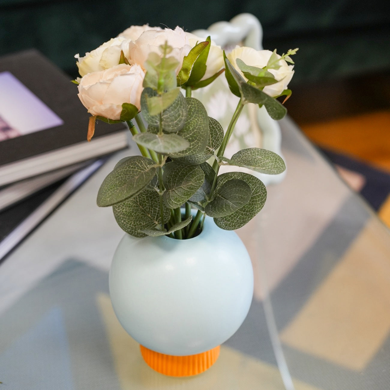 Vase en céramique en forme de boule pour la maison