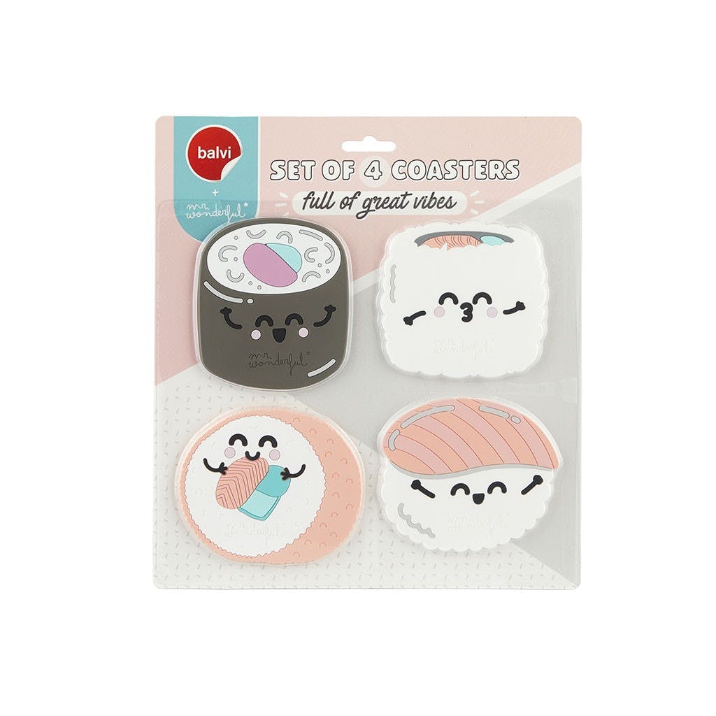 Sous-verres Sushis Mr Wonderfull - Mieux Que Des Fleurs