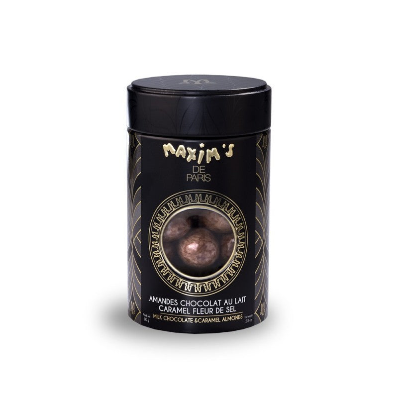 Une boîte amandes chocolat au lait