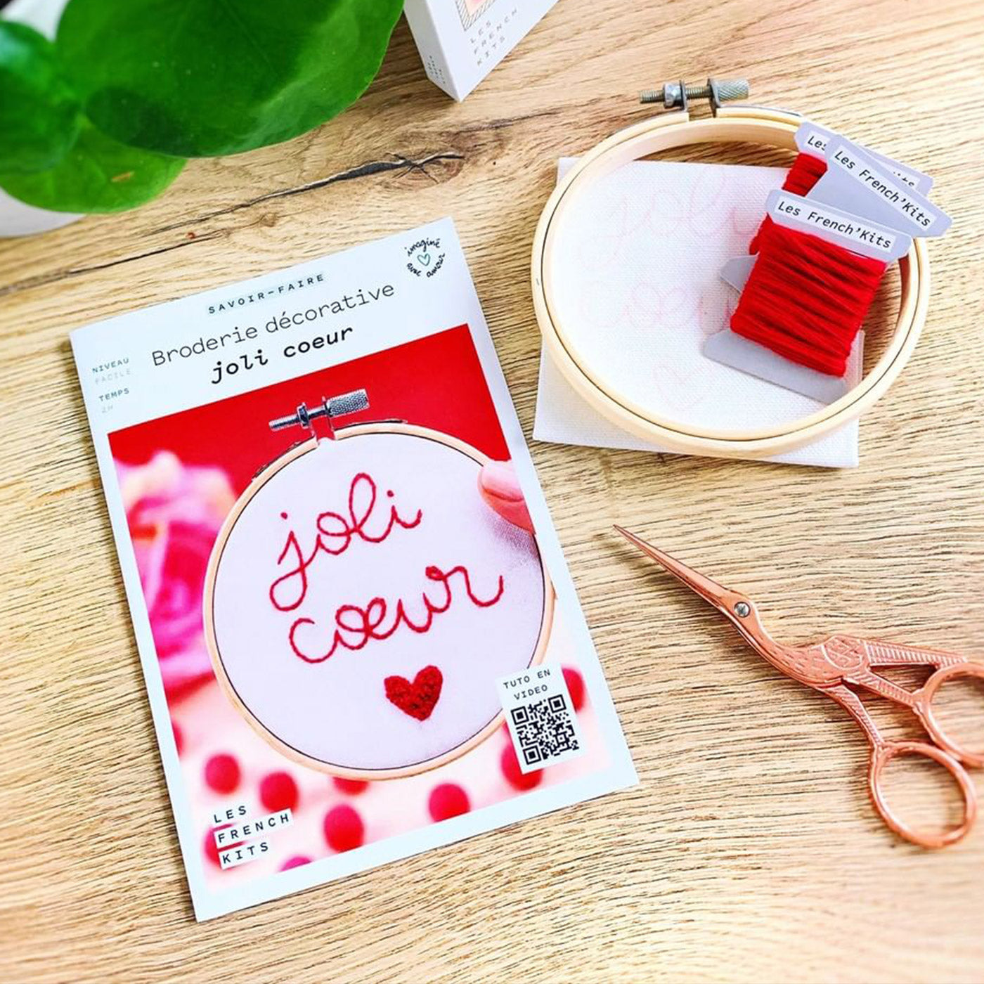 Kit de broderie Joli cœur