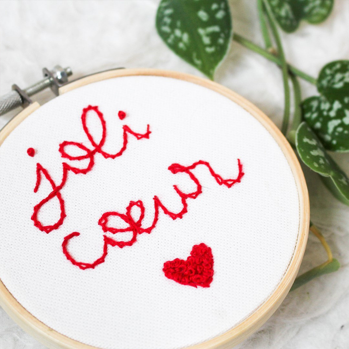 Kit de broderie Joli cœur