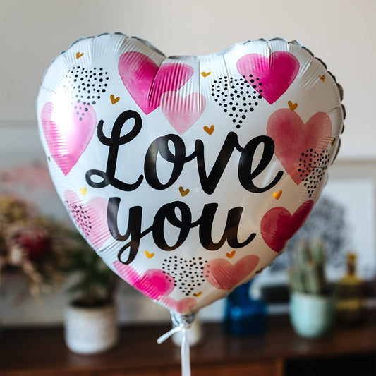 Ballon Love you aquarelle