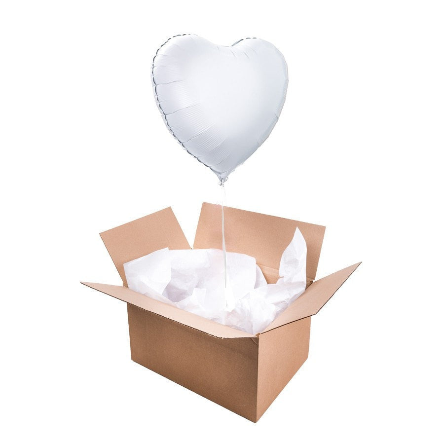 Ballon coeur blanc pour une décoration romantique