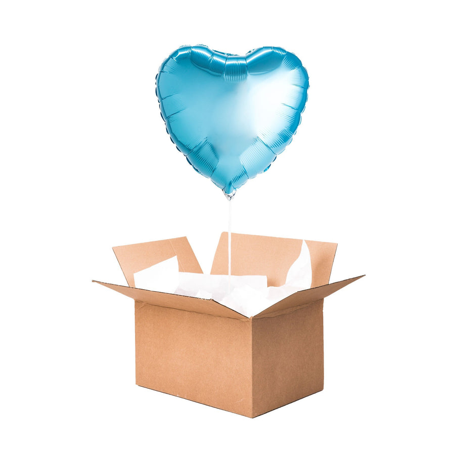 Ballon coeur bleu perle, idéal pour offrir en cadeau