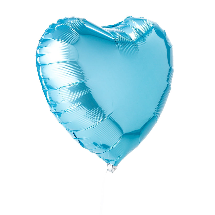 Ballon coeur bleu perle, décoration festive pour toutes occasions.