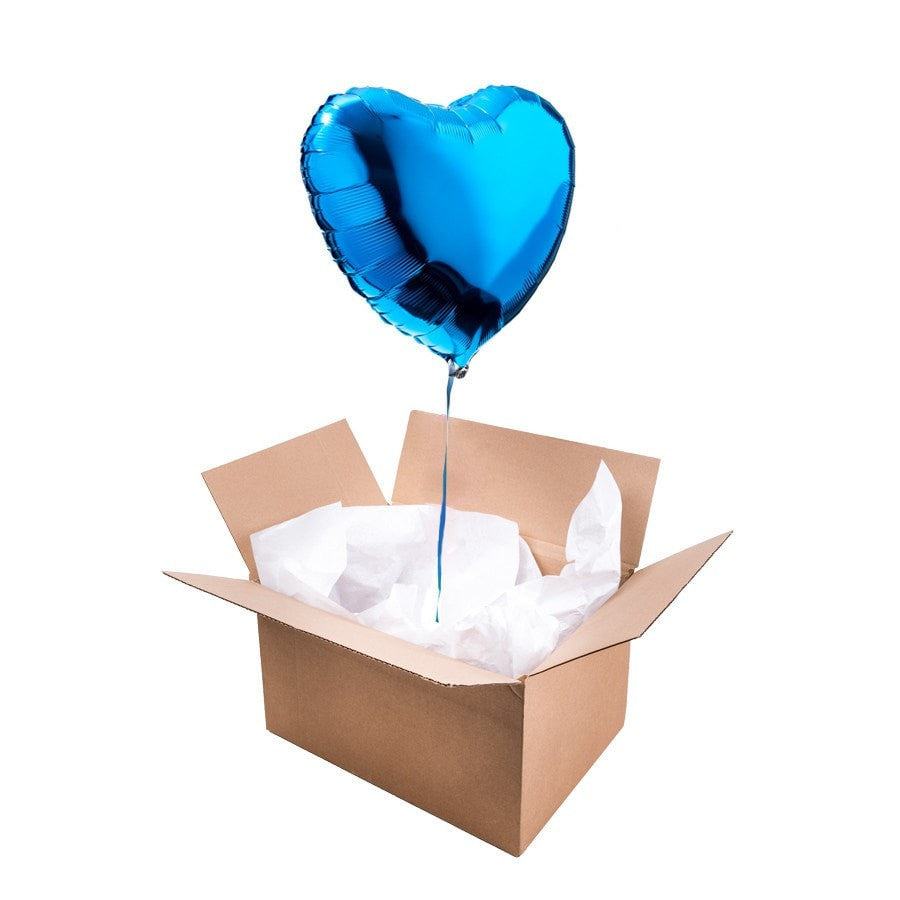 Ballon coeur bleu saphir, idéal pour exprimer son amour. Design élégant et original.