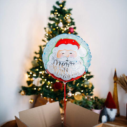 Ballon Joyeux Noel avec design festif pour décorer votre intérieur pendant les fêtes de fin d'année.