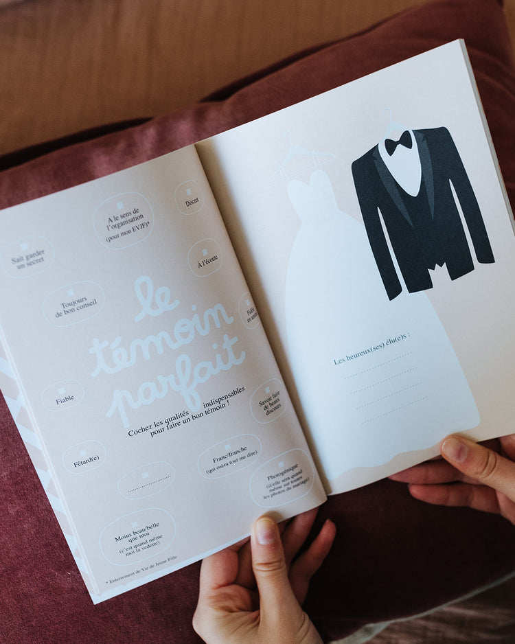Carnet de mariage Minus avec couverture élégante en blanc