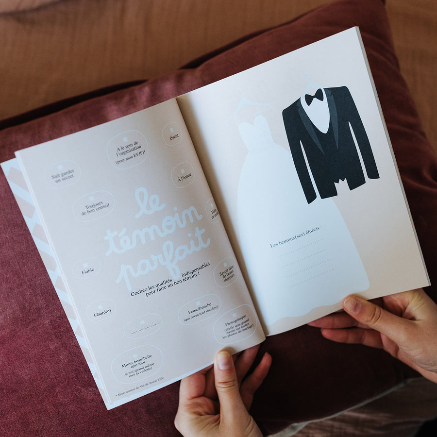 Carnet de mariage Minus avec couverture élégante en blanc