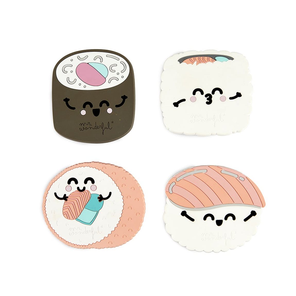 4 sous-verres Sushis Mr Wonderfull - Mieux Que Des Fleurs