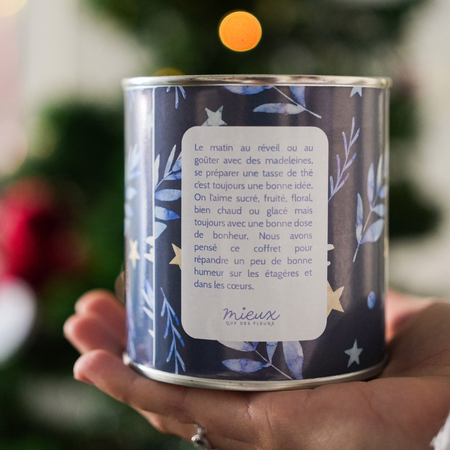 Une boite de thé à la menthe « Noël Enchanté »