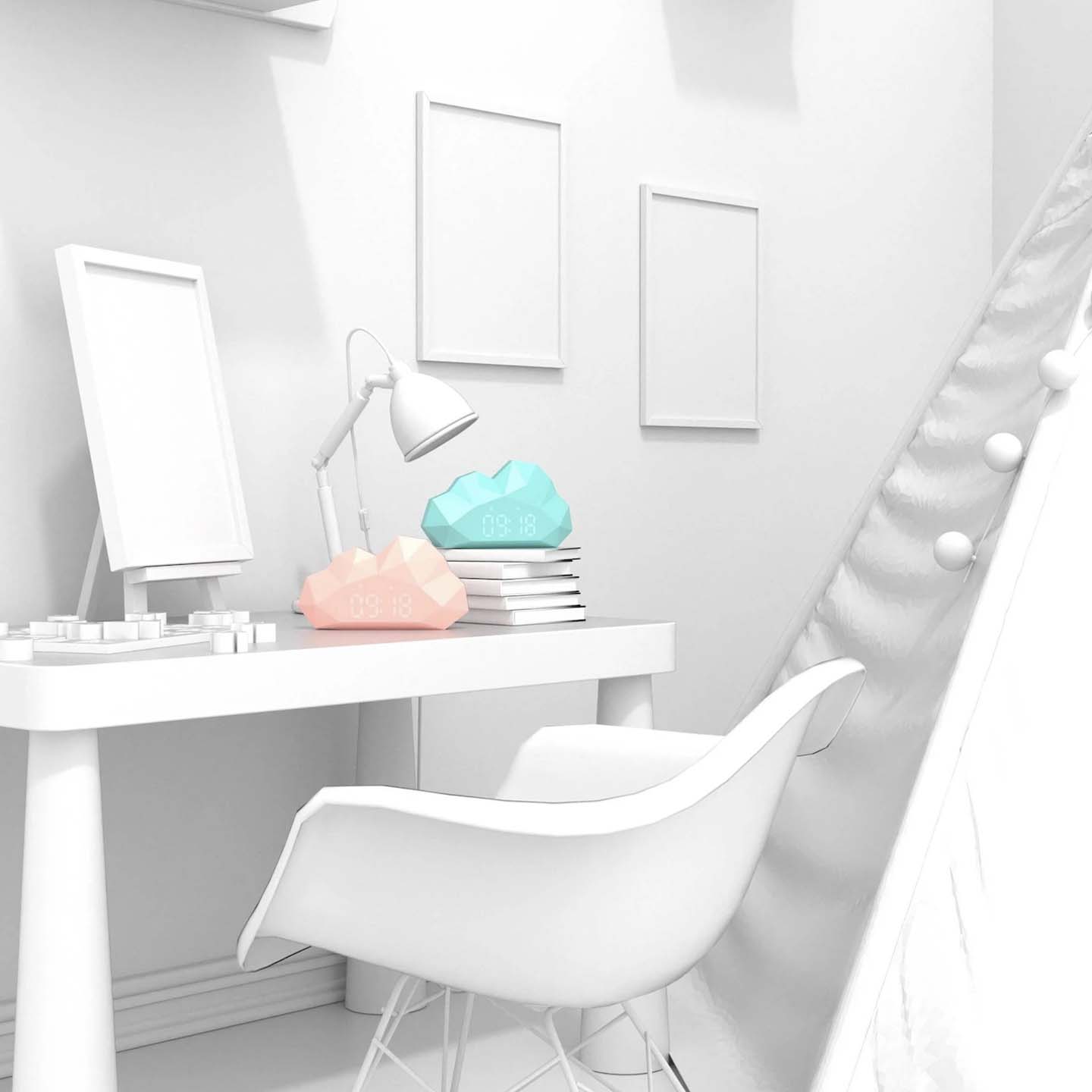 Un réveil en forme de nuage Turquoise - Mieux Que Des Fleurs