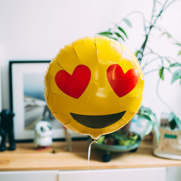 Un second Ballon Emoji Coeur - Mieux Que Des Fleurs