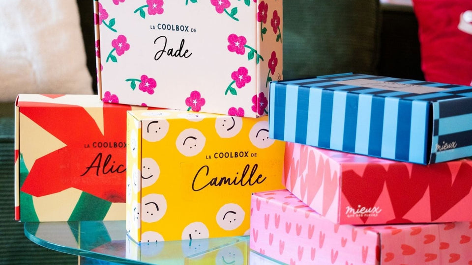 Coolbox personnalisable avec motif coloré et prénom