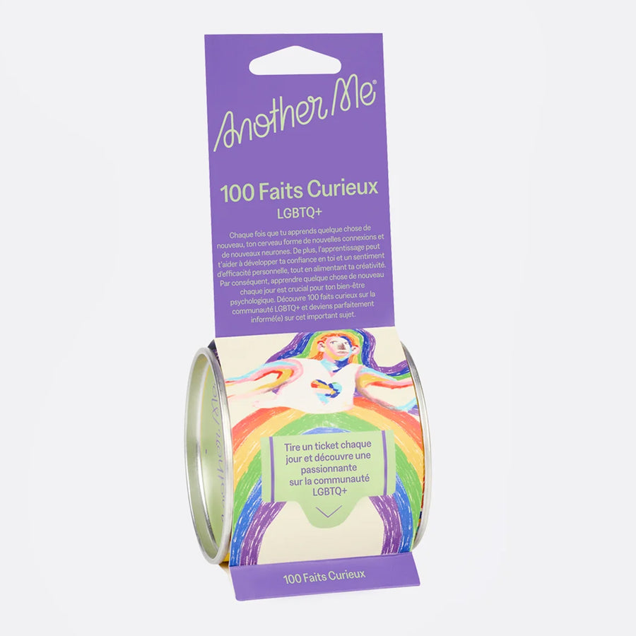 Couverture du livre sur les faits curieux LGBTQ+, design coloré.